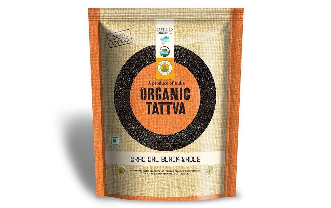 Organic Tattva Urad Dal Black Whole    Pack  500 grams